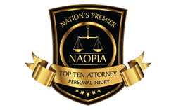 Nation's Premier National Academy of Personal Injury Attorneys Top Ten Attorney Personal Injury Logo